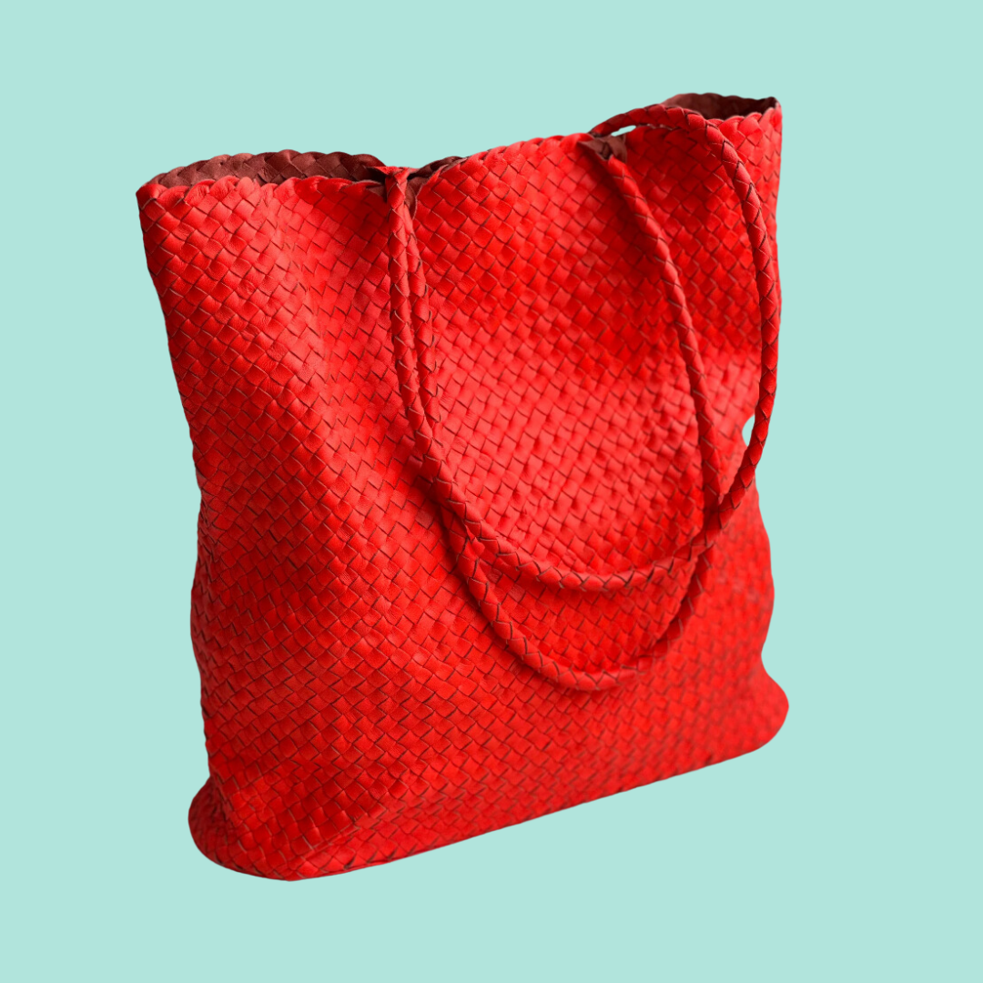 Anna Joyce Woven Leather Handbags