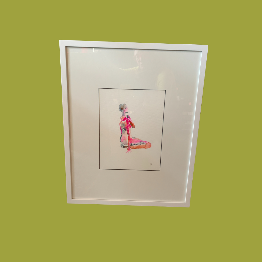 Holly Hawk Original Watercolors - Framed