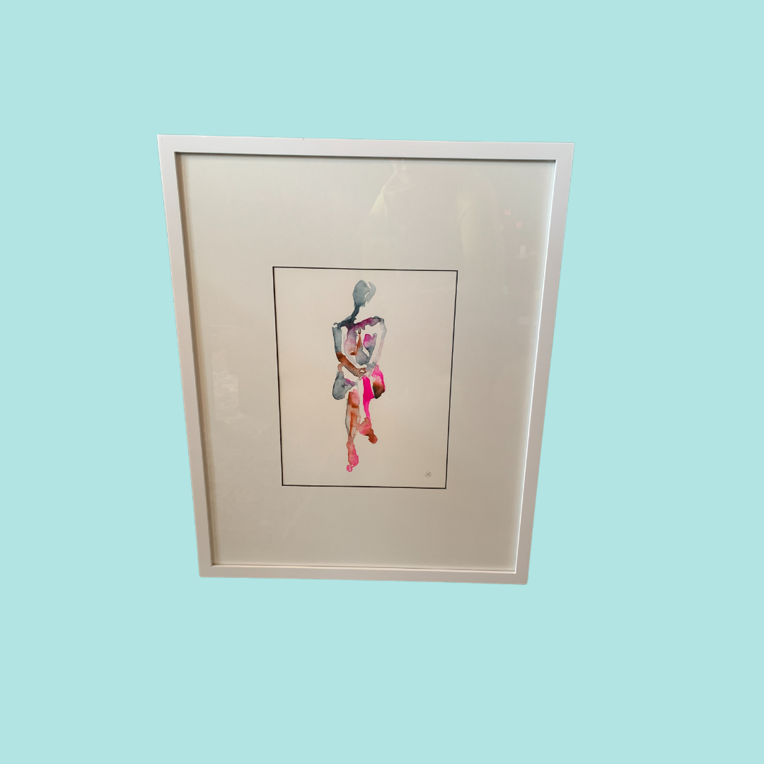 Holly Hawk Original Watercolors - Framed