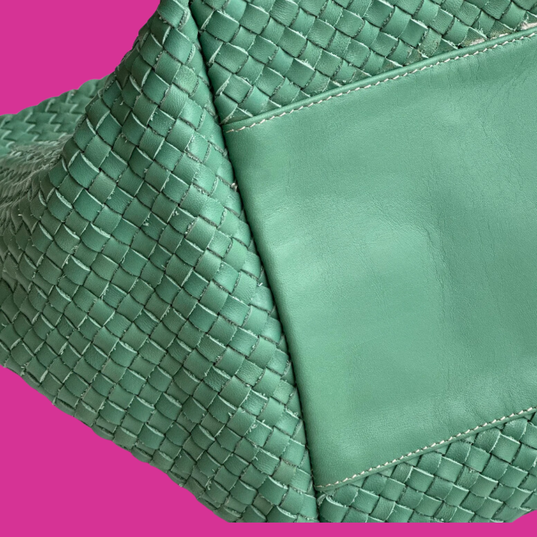 Anna Joyce Woven Leather Handbags