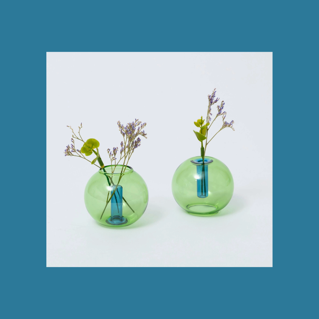 Mini Bubble Reversible Glass Vase