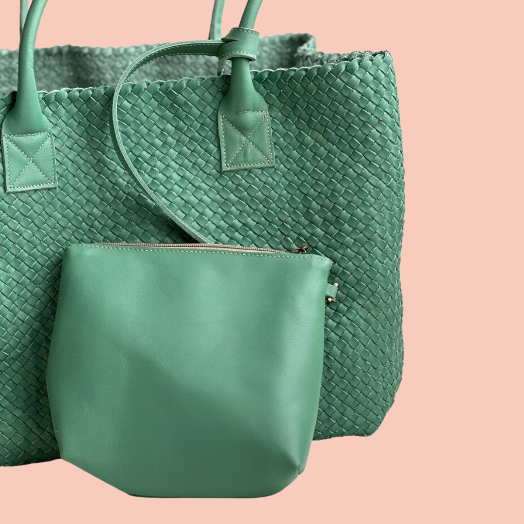 Anna Joyce Woven Leather Handbags