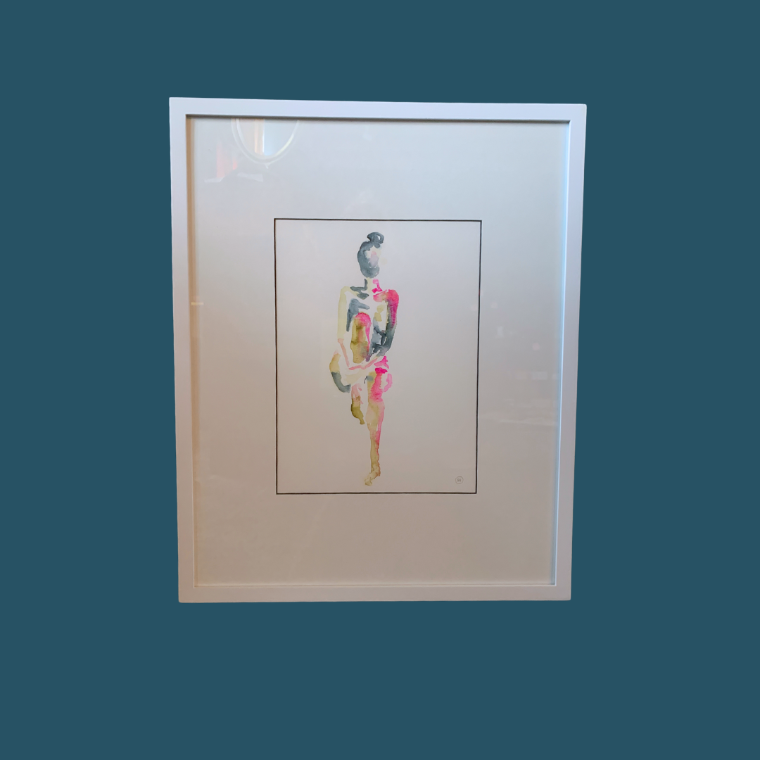 Holly Hawk Original Watercolors - Framed