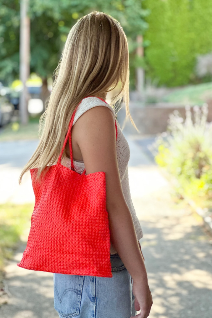 Anna Joyce Woven Leather Handbags