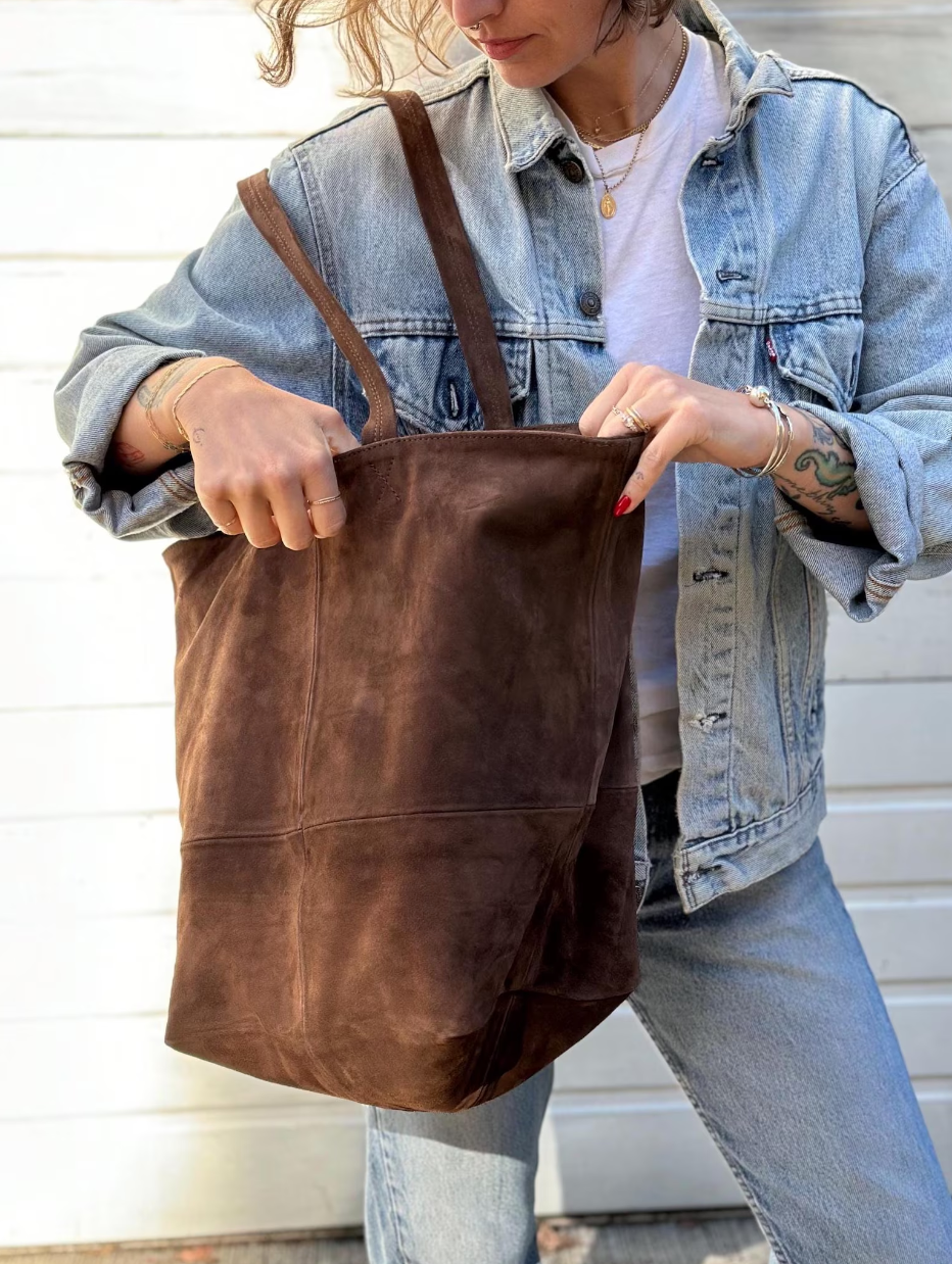 Anna Joyce Suede Handbag