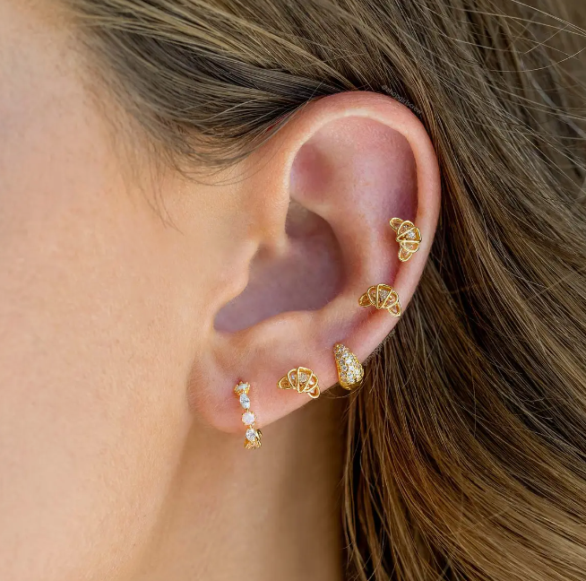 Croissant Studs