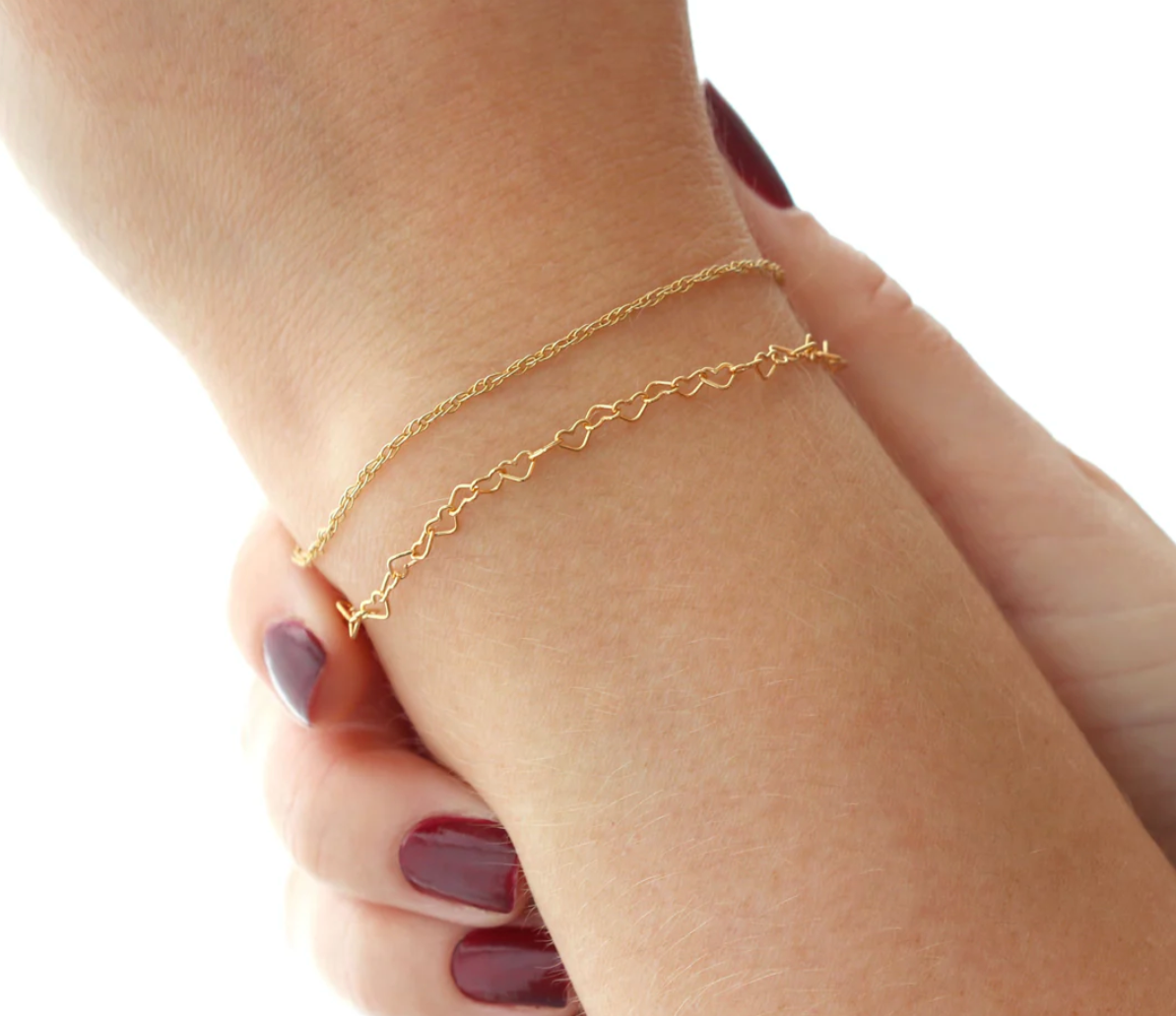 Heart Chain Bracelet