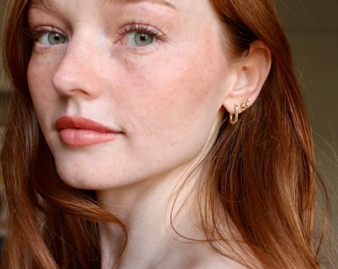 Oval Huggie Hoops