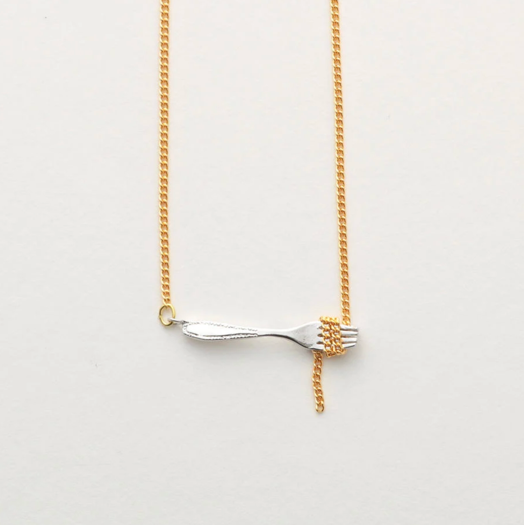Pasta Fork Necklace