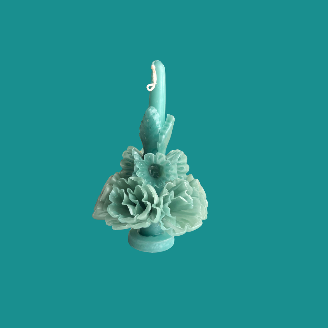 Oaxacan Floral Candle - Small