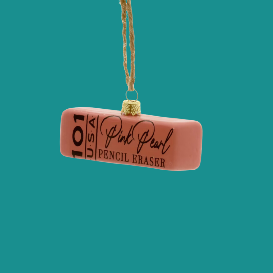 Pink Eraser Ornament