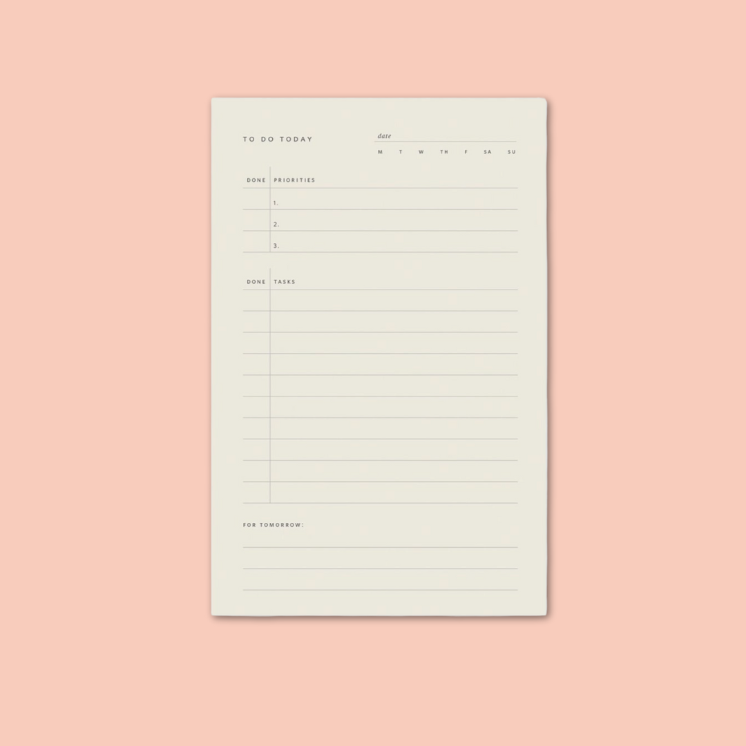 To Do Today Notepad