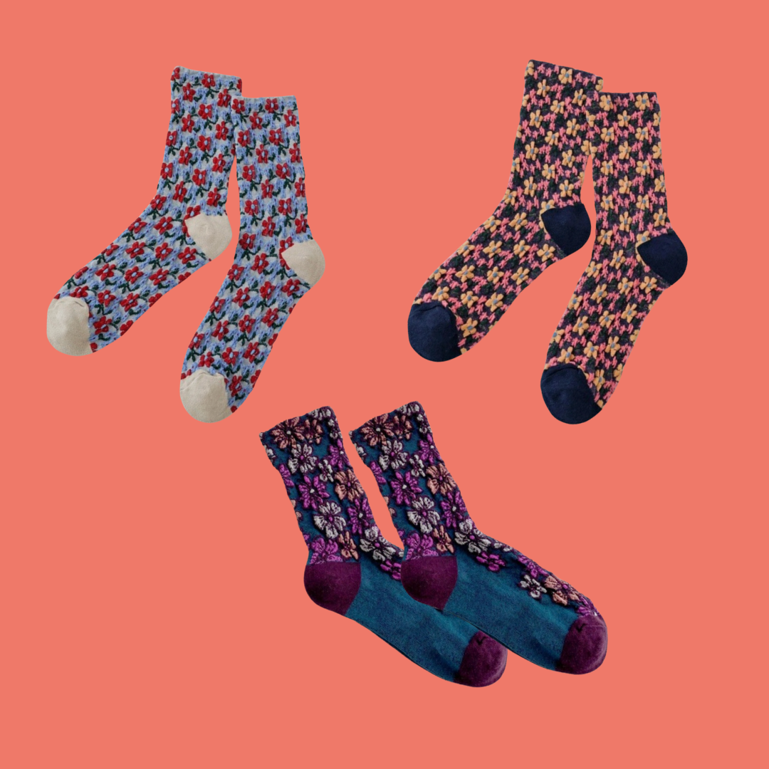 FLORAL SOCKS