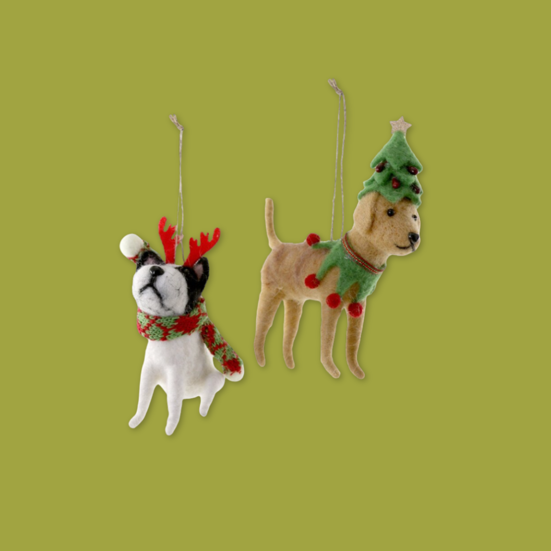 Felty Dogs Ornament