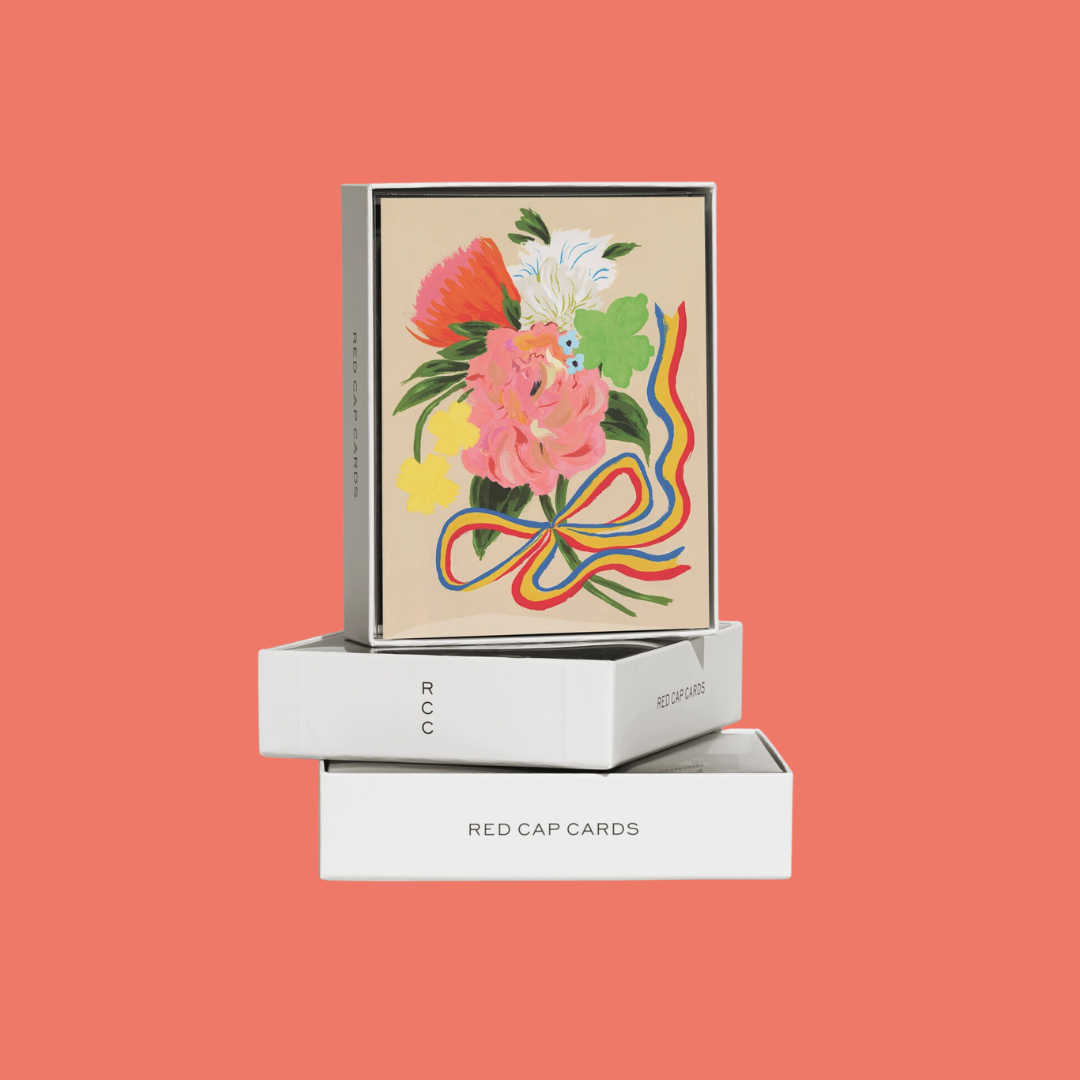 Red Cap Boxed Blank Cards
