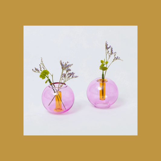 Mini Bubble Reversible Glass Vase