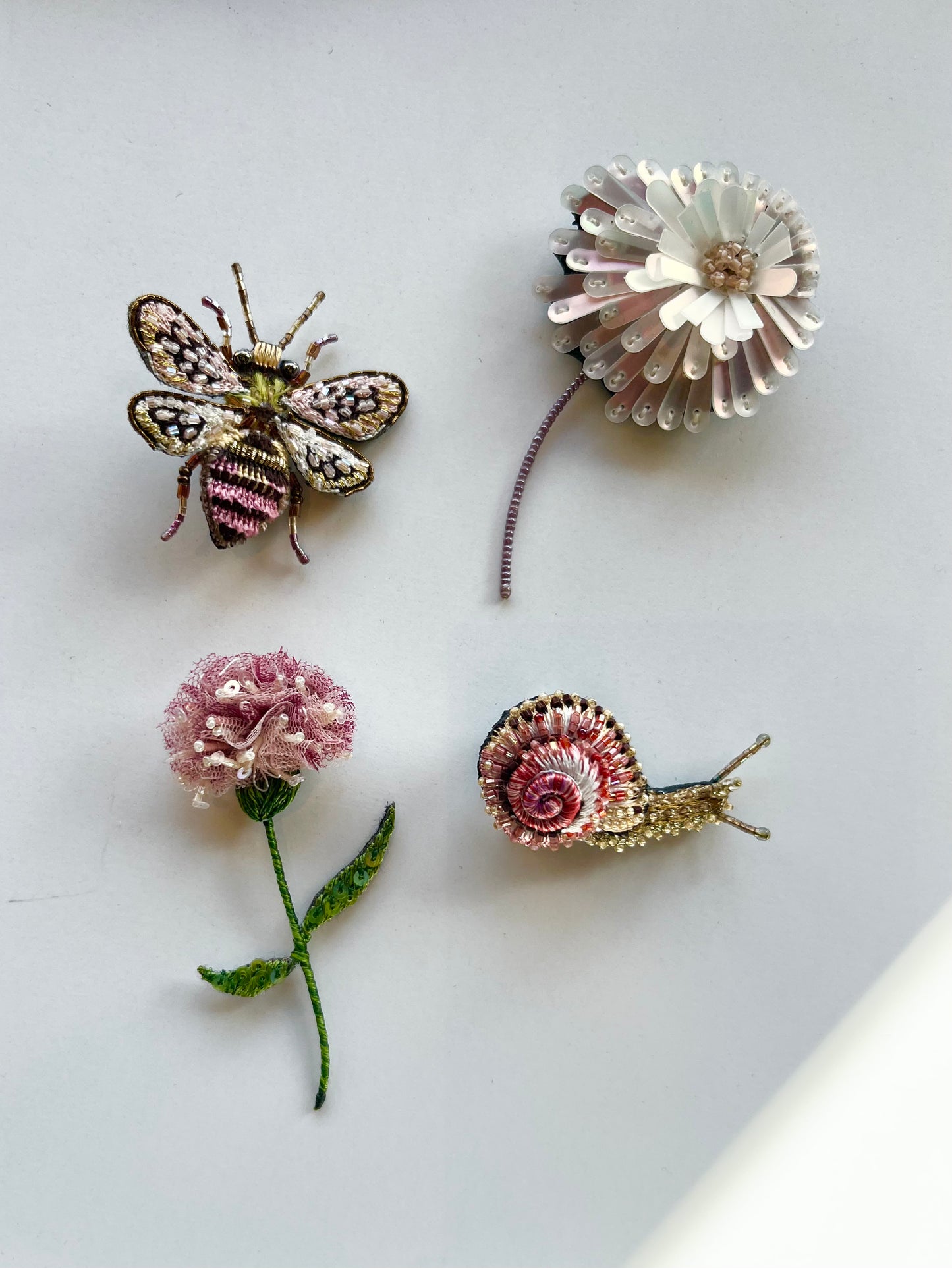 Embroidered Brooches (14 designs)