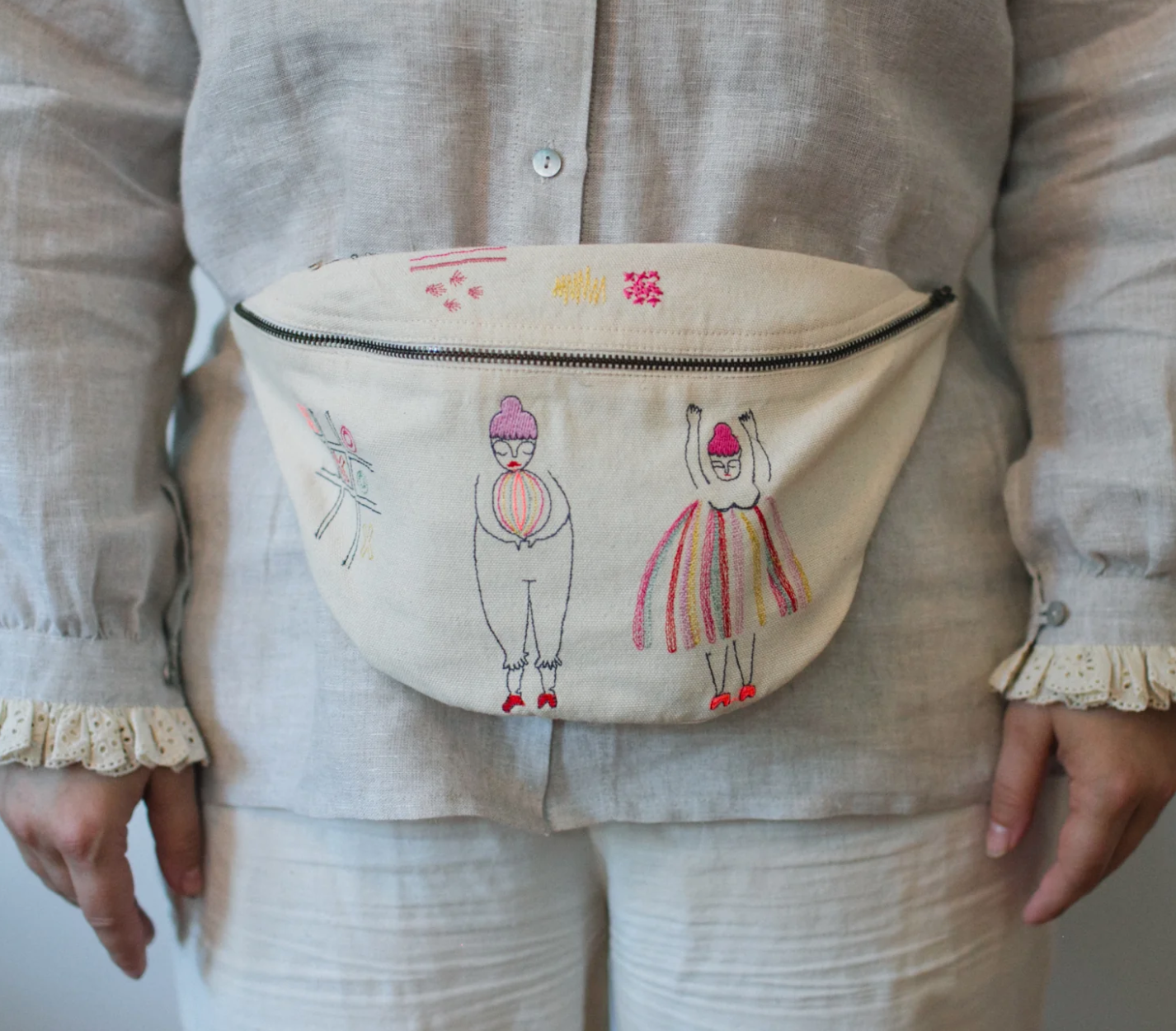 Embroidered Fanny Pack