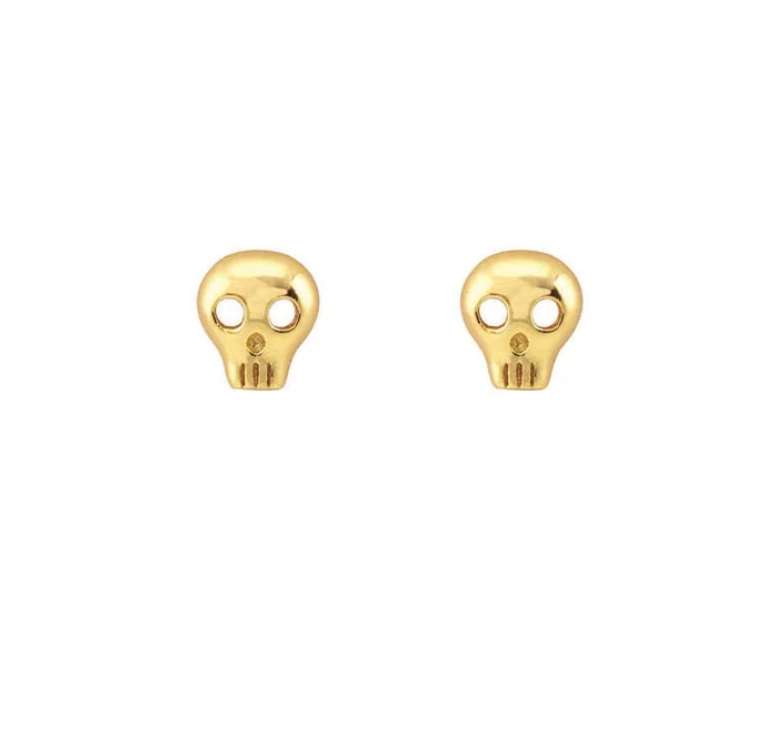 Tiny Skull Stud Earrings