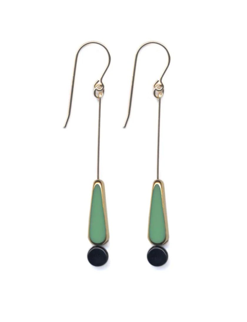 GREEN TEAR Earring