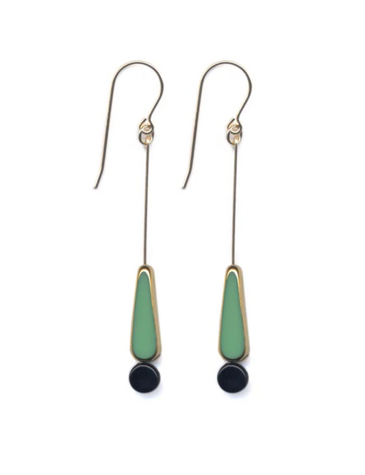 GREEN TEAR Earring