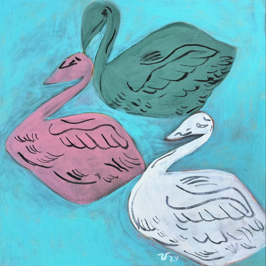 3 Swans Painting