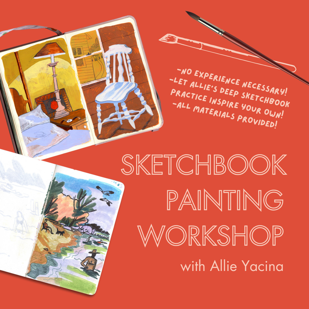 Sketchbook Painting Workshop with Allie Yacina - Evening