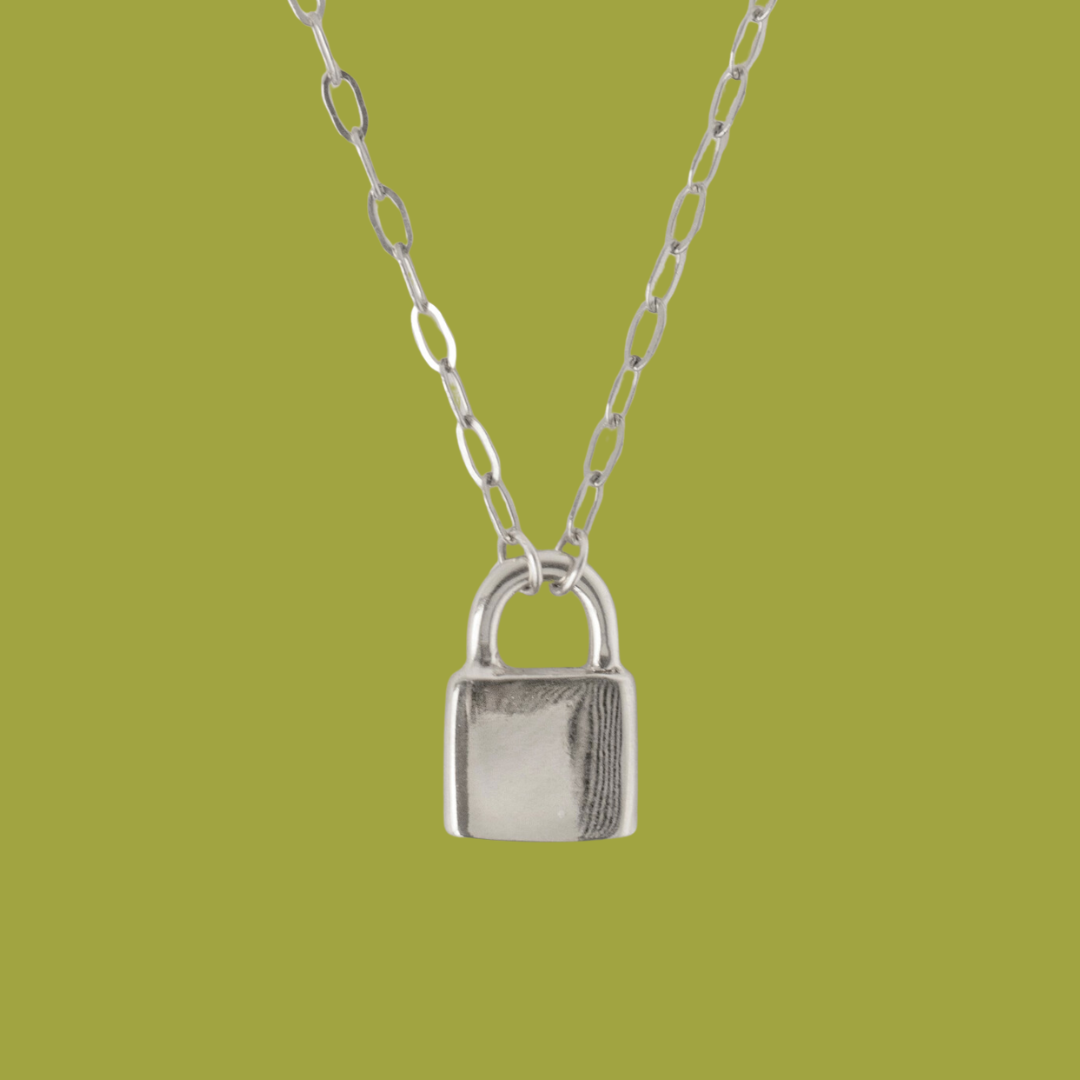 Holmes Padlock Necklace - Silver