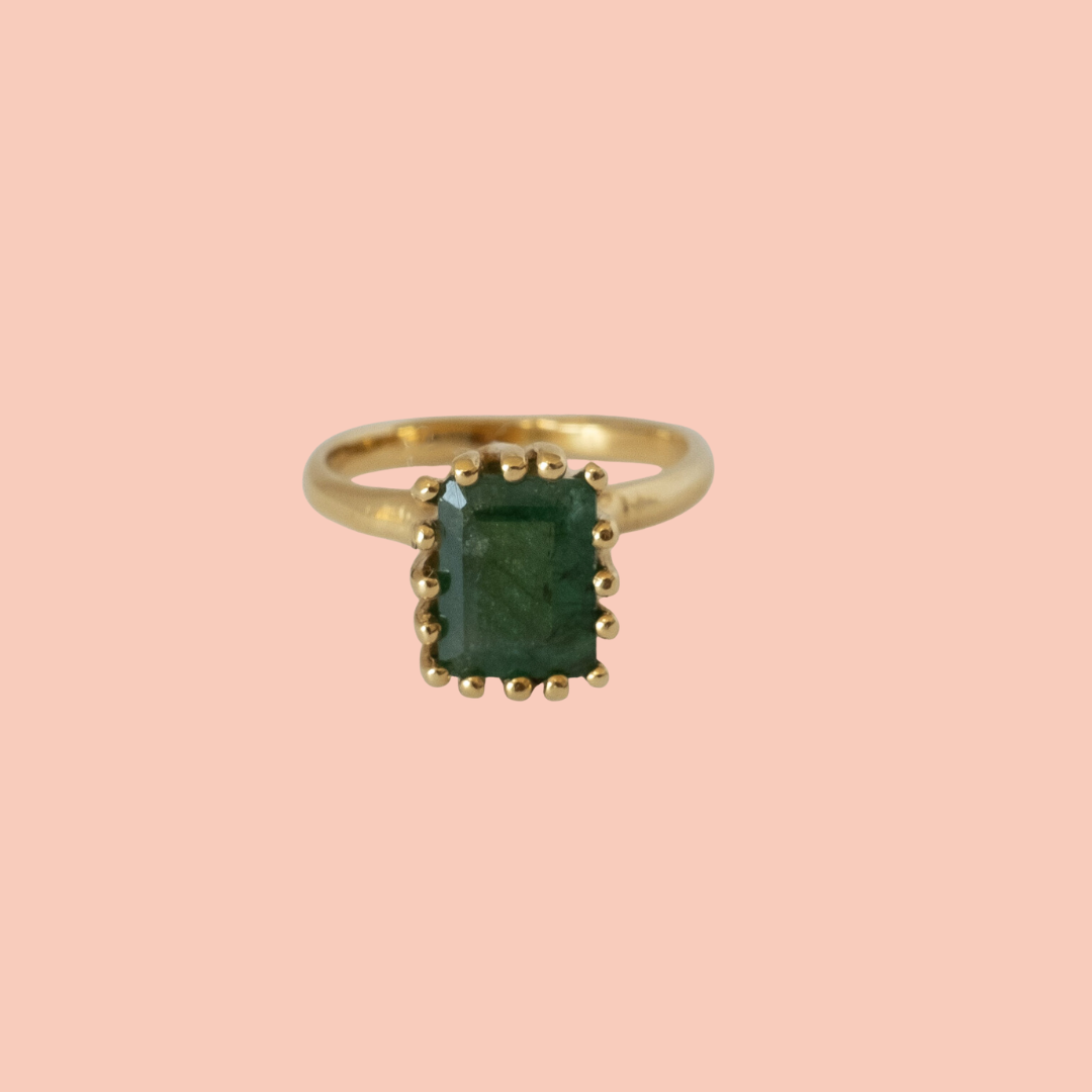 Ramona Ring - Emerald or Topaz