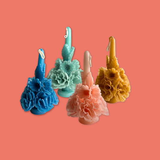 Oaxacan Floral Candle - Small