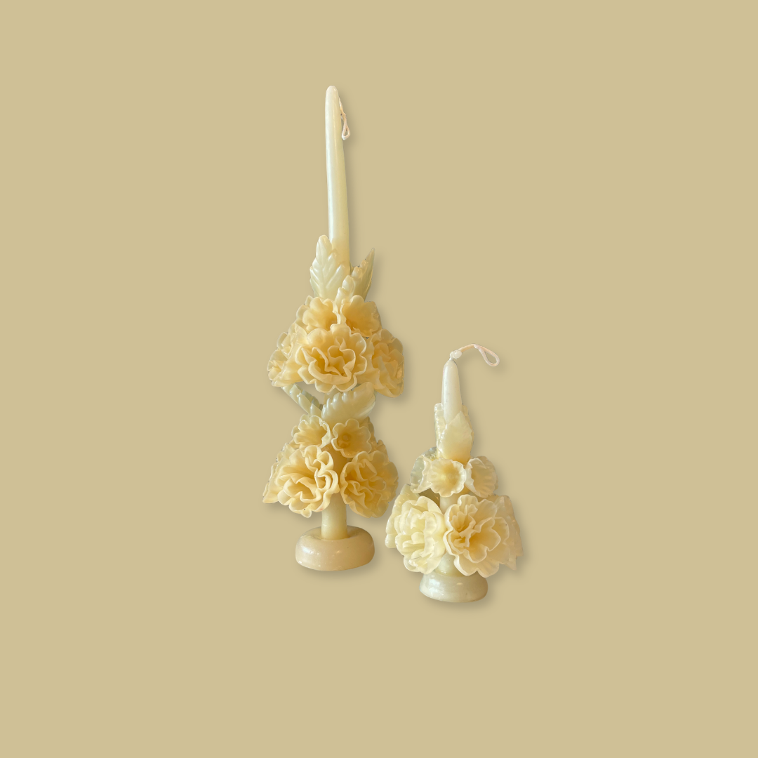 Oaxacan Floral Candles