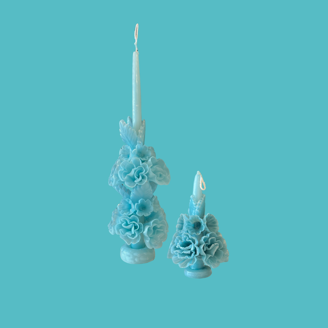 Oaxacan Floral Candles