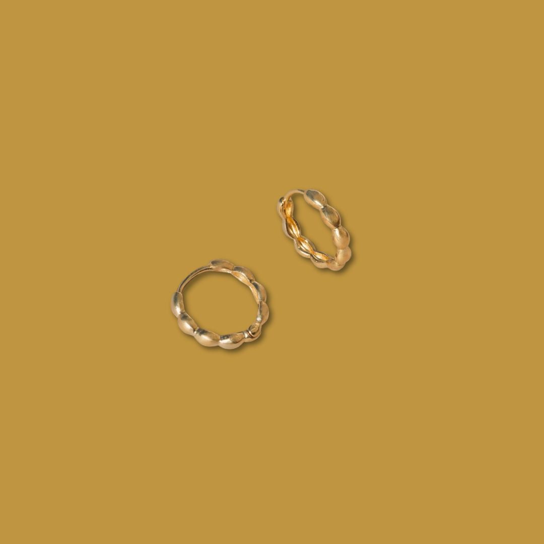 Petal Hoop Earrings