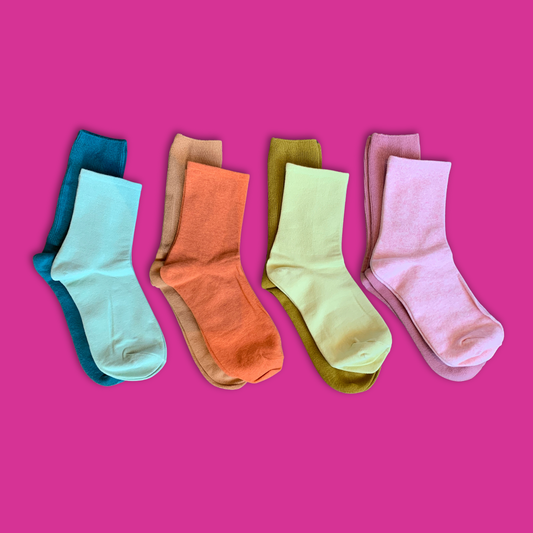 Cotton Solid Socks
