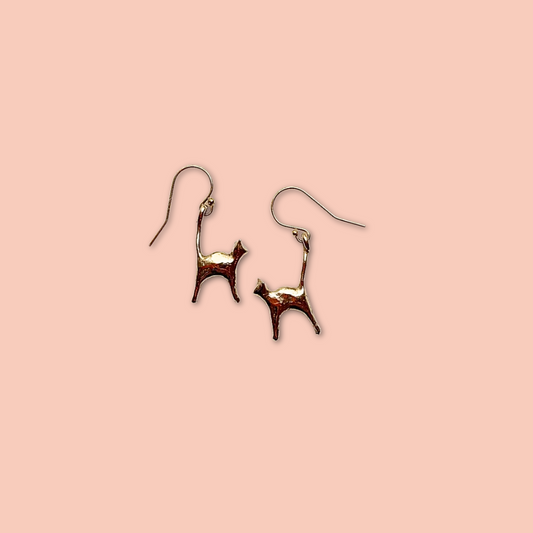 Tiny Cat Earrings