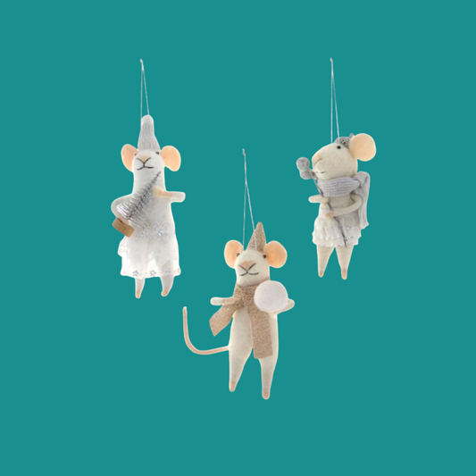 Wintertime Mouse Ornament