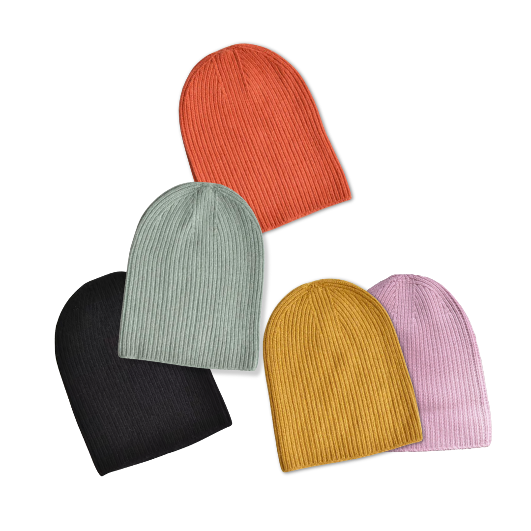 Cashmere and Wool Blend Beanie